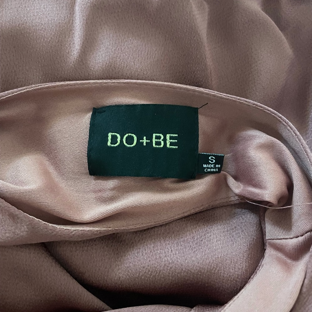 Mauve satin DO+BE maxi dress